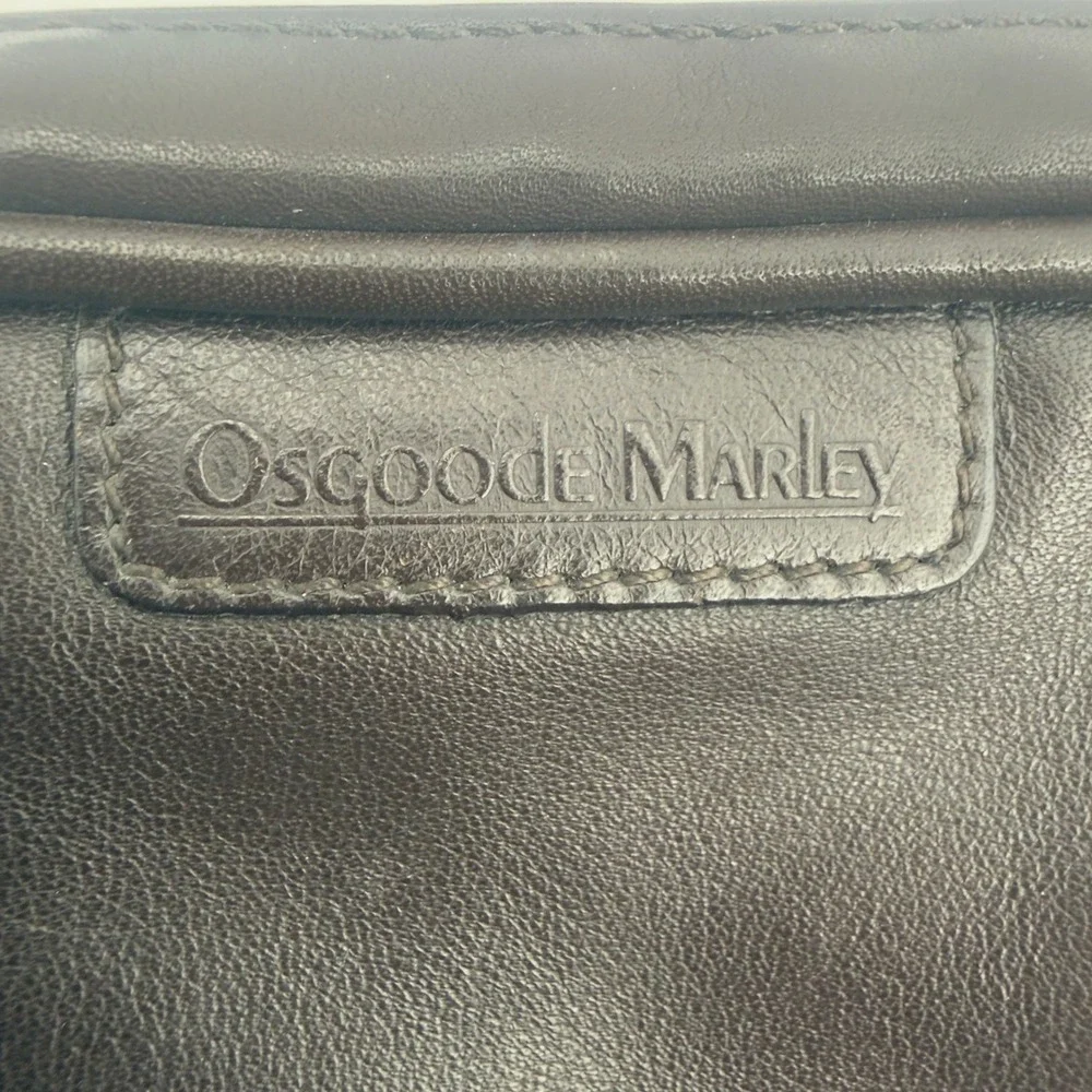 Osgoode Marley Leather Messenger Crossbody Bag Brown Medium